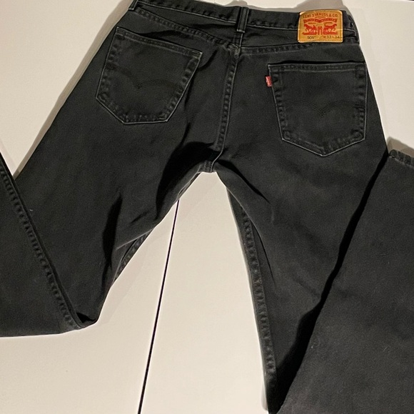 Levi's 505 Men's Regular Fit Jean, 33Wx34L - Black vintage - Picture 1 of 5